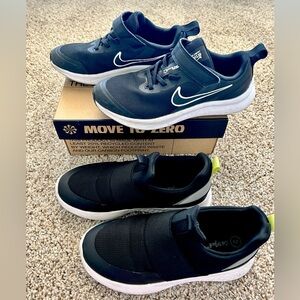 [Size:2] Nike star runner 3 & Cat & Jack slip on sneaker